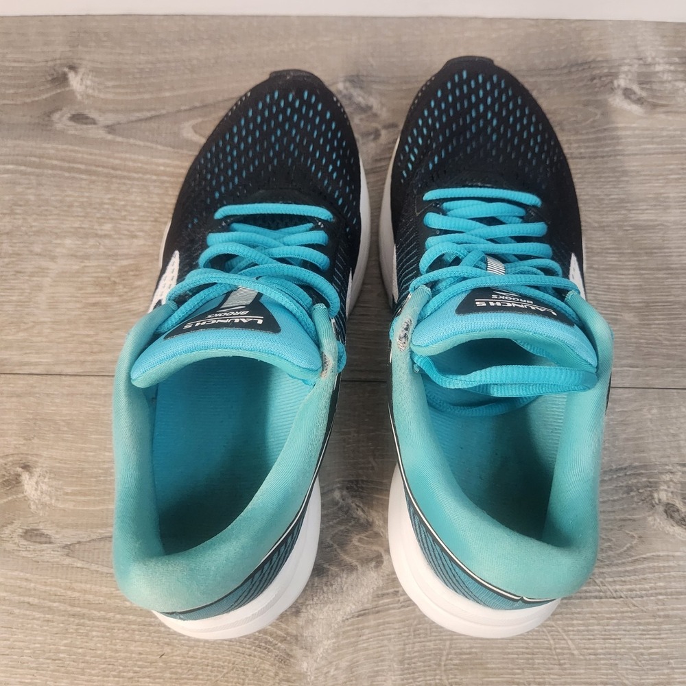 Brooks Launch 5 Teal Black Womens Athletic Running Shoes Sneakers Size 6 US READ - Picture 6 of 11